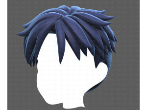 Base Hair for Boy V65 3D Модель