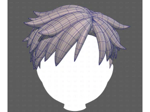 Base Hair for Boy V65 3D Model