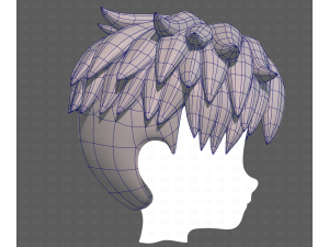 Base Hair for Boy V65 3D Модель
