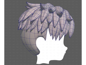 Base Hair for Boy V65 3D Model