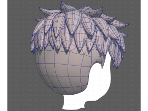 Base Hair for Boy V65 3D Модель