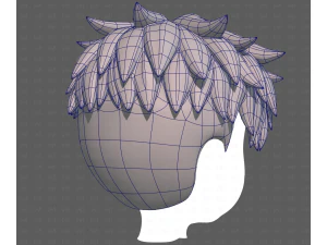 Base Hair for Boy V65 3D Model