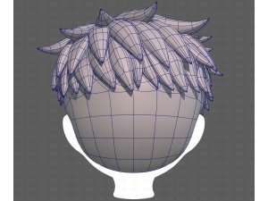 Base Hair for Boy V65 3D Модель