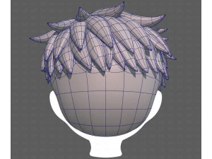 Base Hair for Boy V65 3D Model