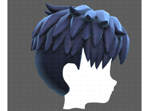 Base Hair for Boy V65 3D Модель