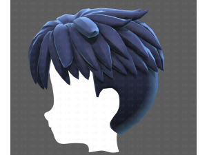 Base Hair for Boy V65 3D Модель