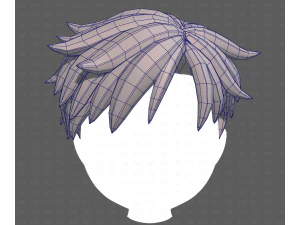 Base Hair for Boy V65 3D Model