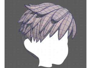 Base Hair for Boy V65 3D Model