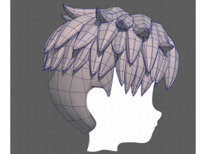 Base Hair for Boy V65 3D Model