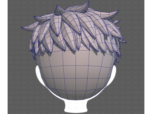 Base Hair for Boy V65 3D Модель