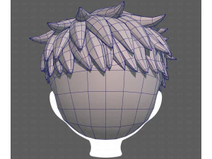 Base Hair for Boy V65 3D Model