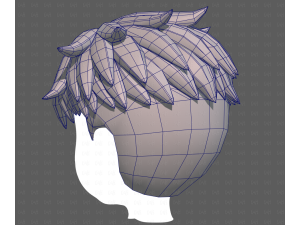 Base Hair for Boy V65 3D Модель
