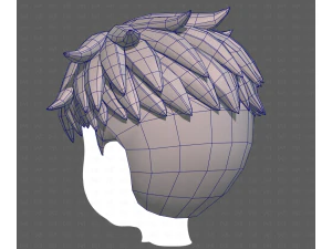 Base Hair for Boy V65 3D Model