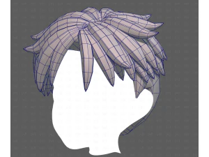 Base Hair for Boy V65 3D Model