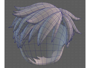 Base Hair for Boy V65 3D Model
