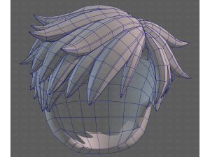 Base Hair for Boy V65 3D Модель