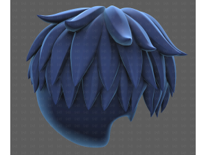Base Hair for Boy V65 3D Модель