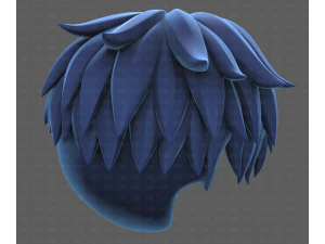Base Hair for Boy V65 3D Model