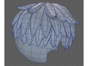 Base Hair for Boy V65 3D Модель