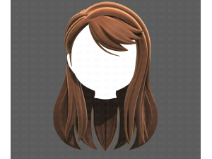 Base Hair for girl V65 3D Модель