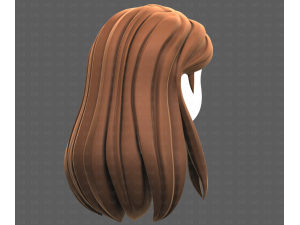 Base Hair for girl V65 3D Модель