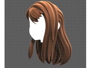 Base Hair for girl V65 3D Модель