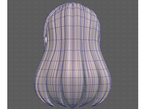 Base Hair for girl V65 3D Модель