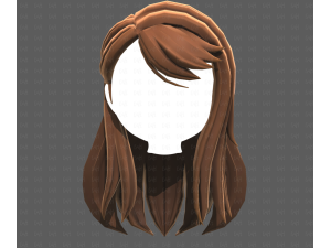 Base Hair for girl V65 3D Модель