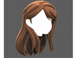 Base Hair for girl V65 3D Модель