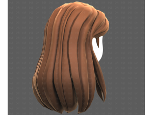 Base Hair for girl V65 3D Модель