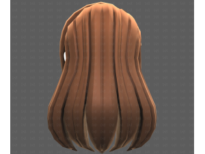 Base Hair for girl V65 3D Модель