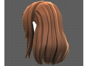 Base Hair for girl V65 3D Модель