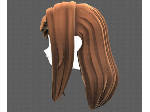 Base Hair for girl V65 3D Модель
