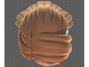 Base Hair for girl V65 3D Модель