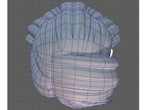 Base Hair for girl V65 3D Модель