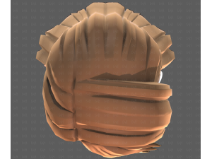 Base Hair for girl V65 3D Модель