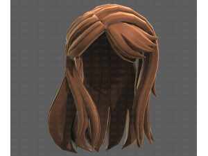 Base Hair for girl V65 3D Модель