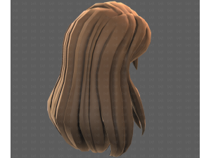 Base Hair for girl V65 3D Модель