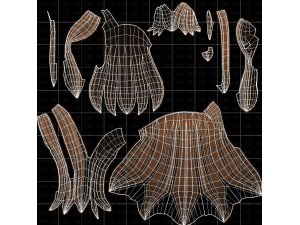 Base Hair for girl V65 3D Модель