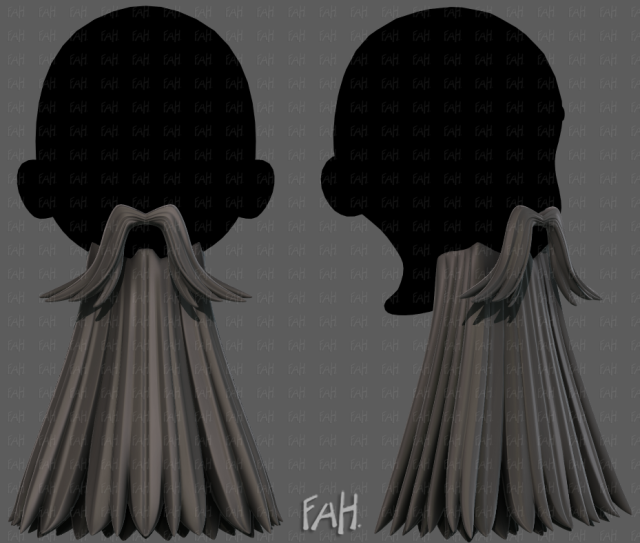 Beard V65 3Dモデル .c4d .max .obj .3ds .fbx .stl .blend 