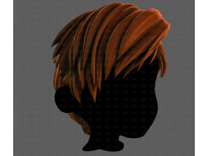3D Hair style for boy V125 3D Model
