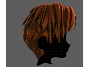 3D Hair style for boy V125 3D Model