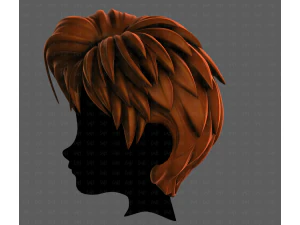3D Hair style for boy V125 3D Model