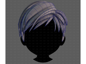 3D Hair style for boy V125 Modelo 3D