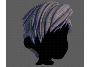 3D Hair style for boy V125 3D Model