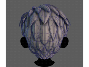 3D Hair style for boy V125 3D Model
