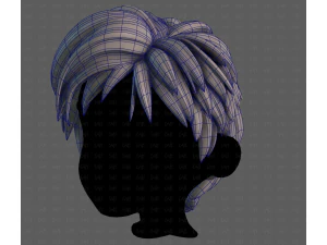 3D Hair style for boy V125 3D Model