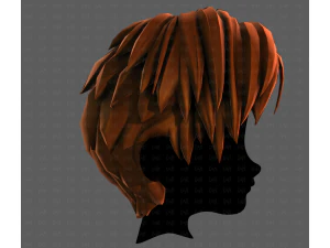 3D Hair style for boy V125 3D Model