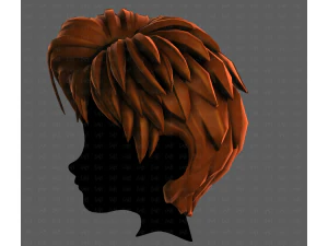 3D Hair style for boy V125 3D Model