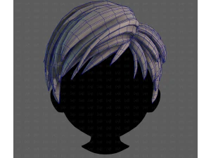 3D Hair style for boy V125 3D Model